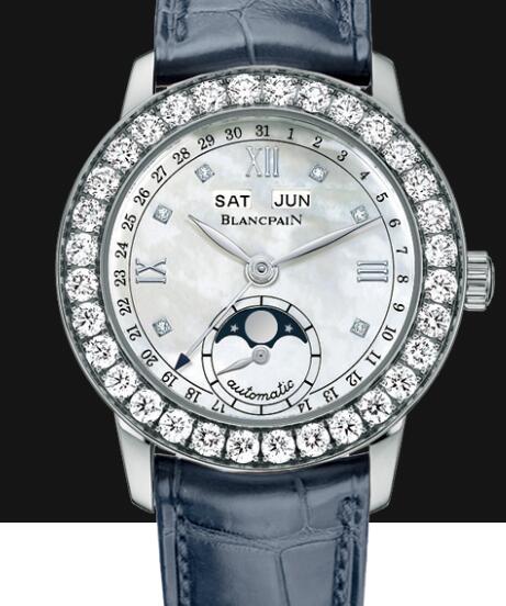Review Blancpain Watches for Women Cheap Price Quantième complet Replica Watch 2360 1991A 55A - Click Image to Close